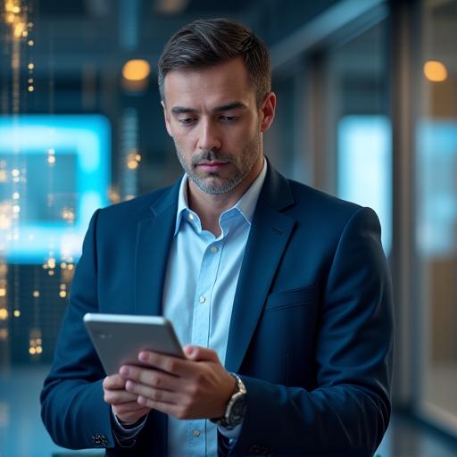 Consultant RH présentant des solutions de transformation digitale